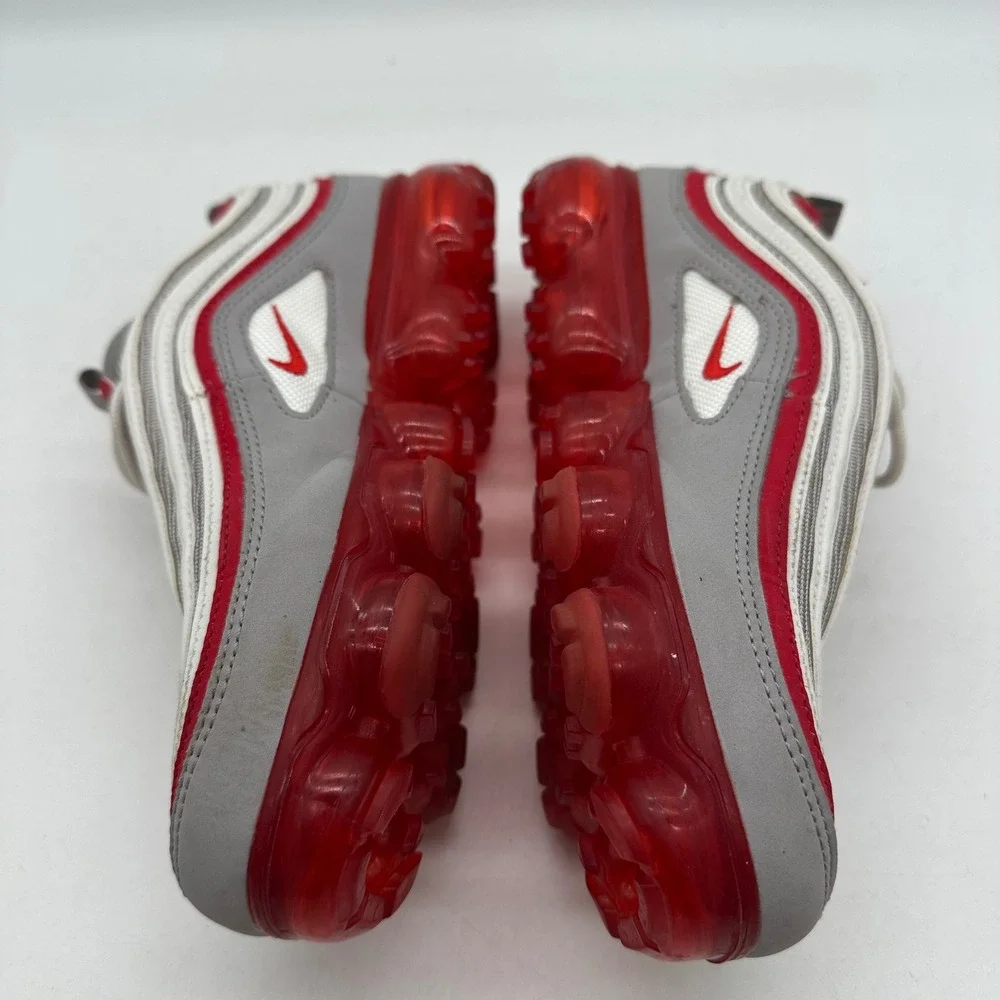 Nike Air BV1153-002 Youth 6Y Womens 7.5 VaporMax 97 GS Atmosphere Grey Red Shoes
